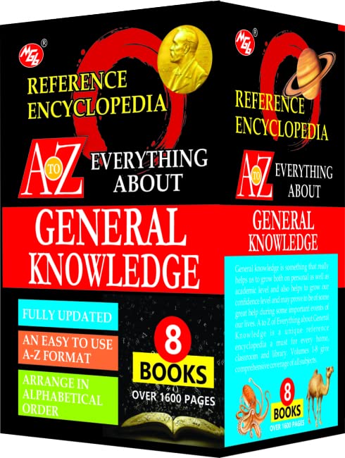 A to Z Everything About General Knowledge – Set of 8 Books | A Complete Reference Encyclopedia in Alphabetical Order