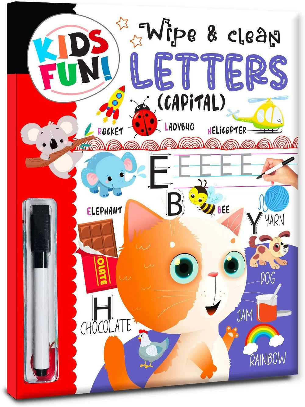 Kids Fun! Wipe and Clean Book - Letters Capital