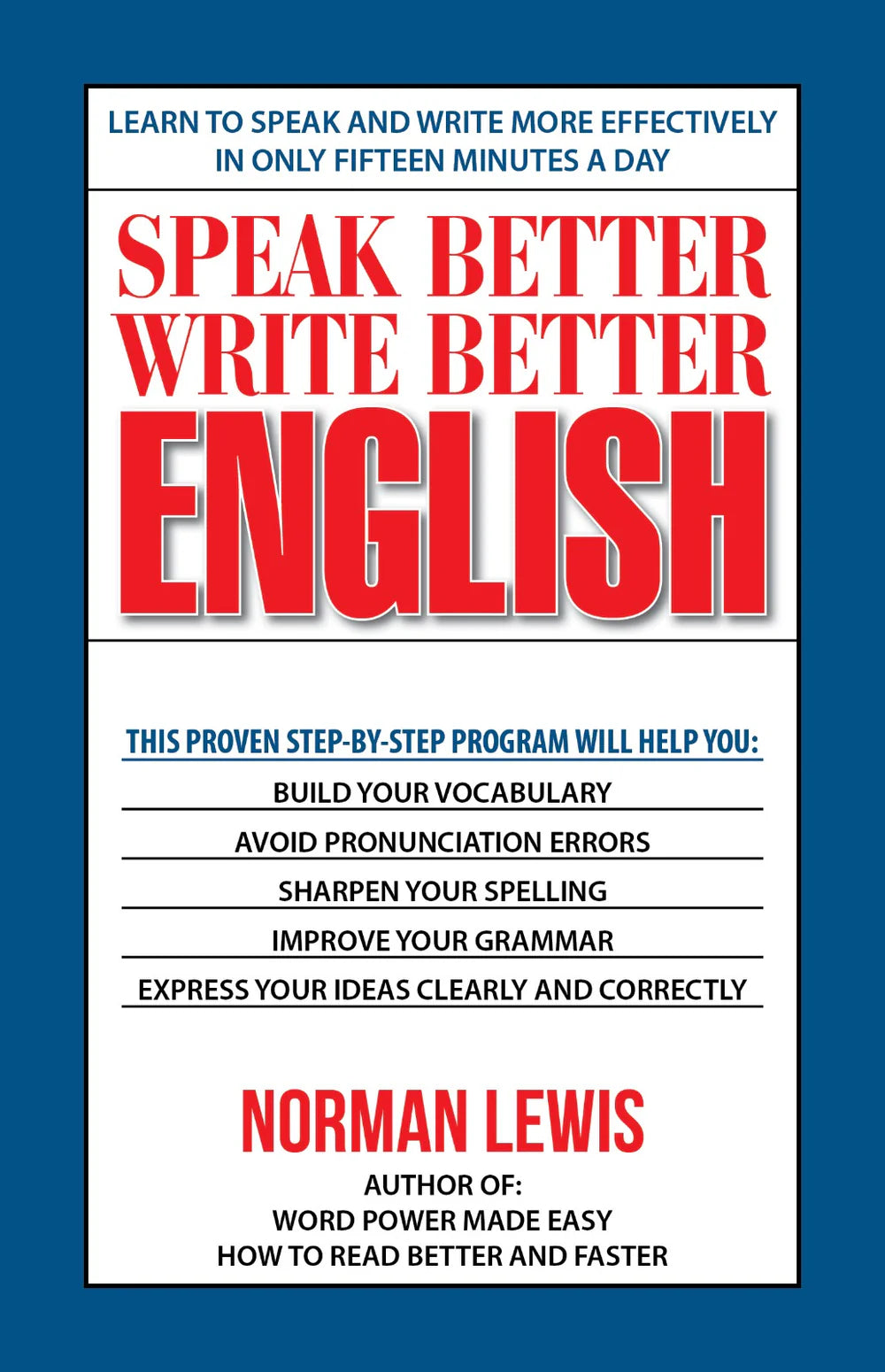 Speak Better Write Better English