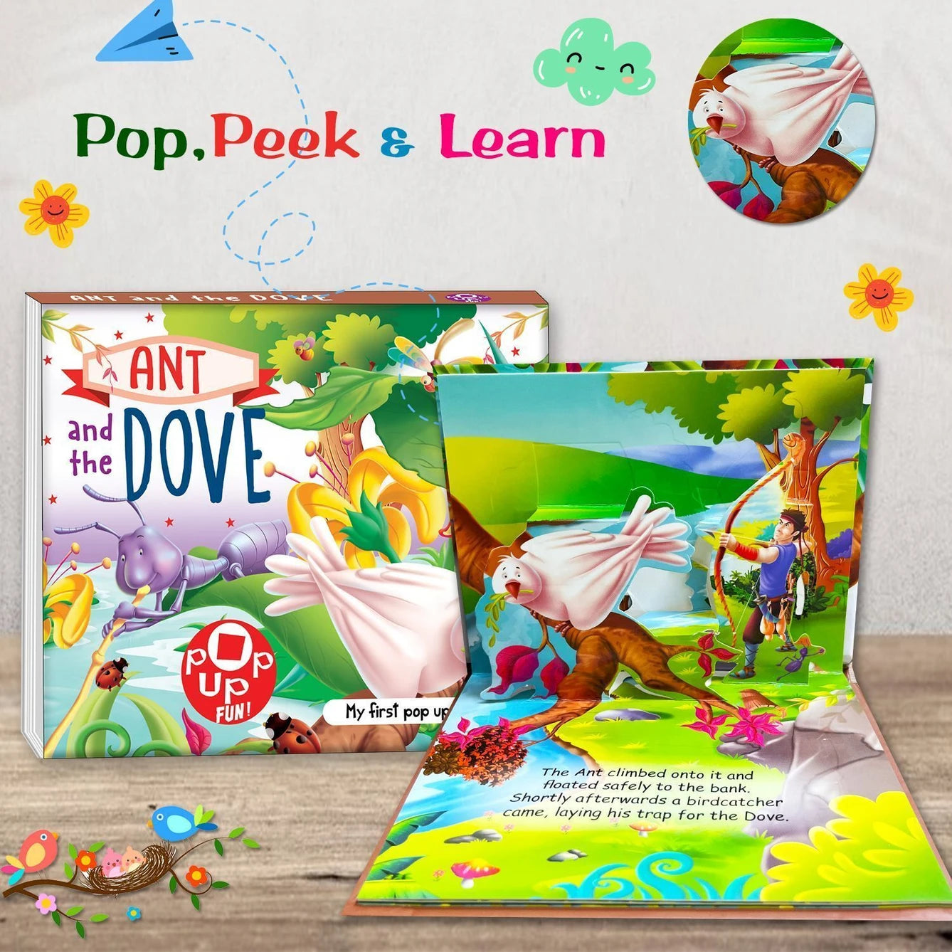 Ant & the Dove Pop Up Story Board Book
