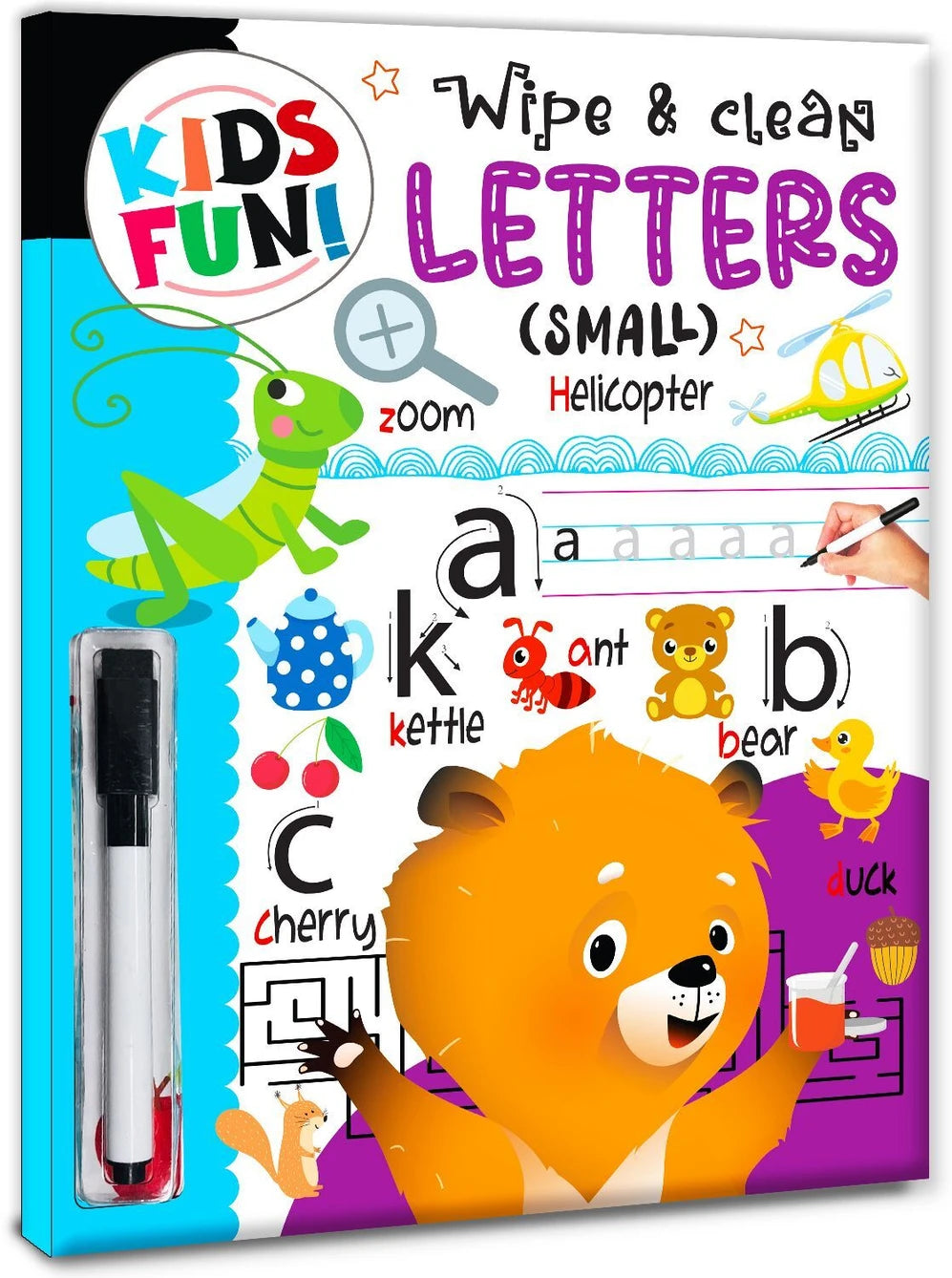 Kids Fun! Wipe and Clean Book - Letters Small